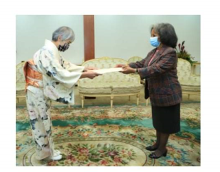伊藤大使、サヘレウォルグ大統領に信任状を捧呈